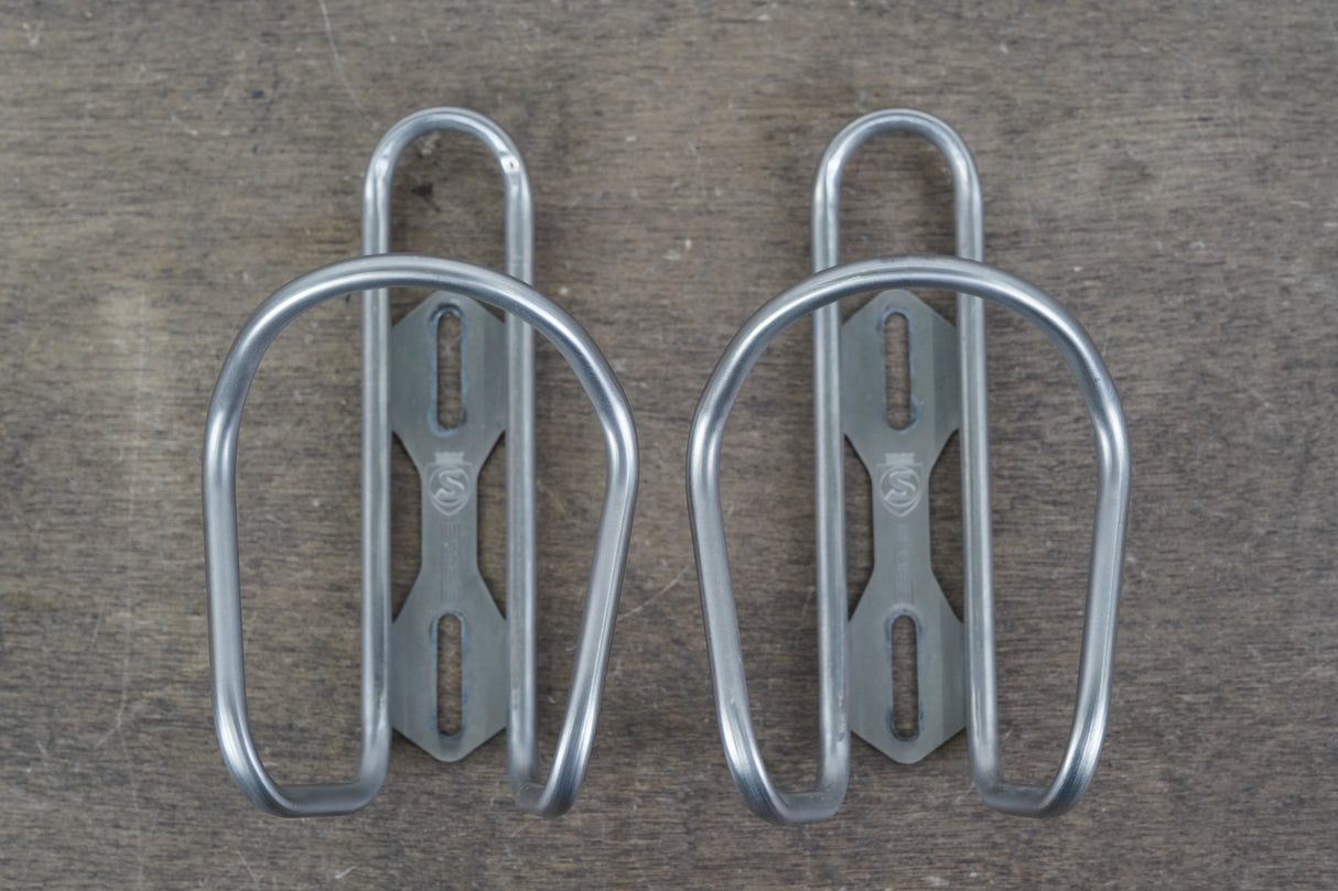 (2) Silca Sicuro Titanium Water Bottle Cages 63g