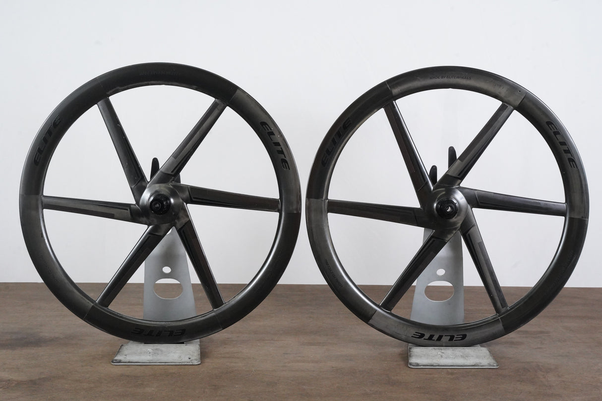 Elitewheels Velo Six Carbon Tubeless Clincher Disc Brake Wheelset 11 Speed Elite Wheels