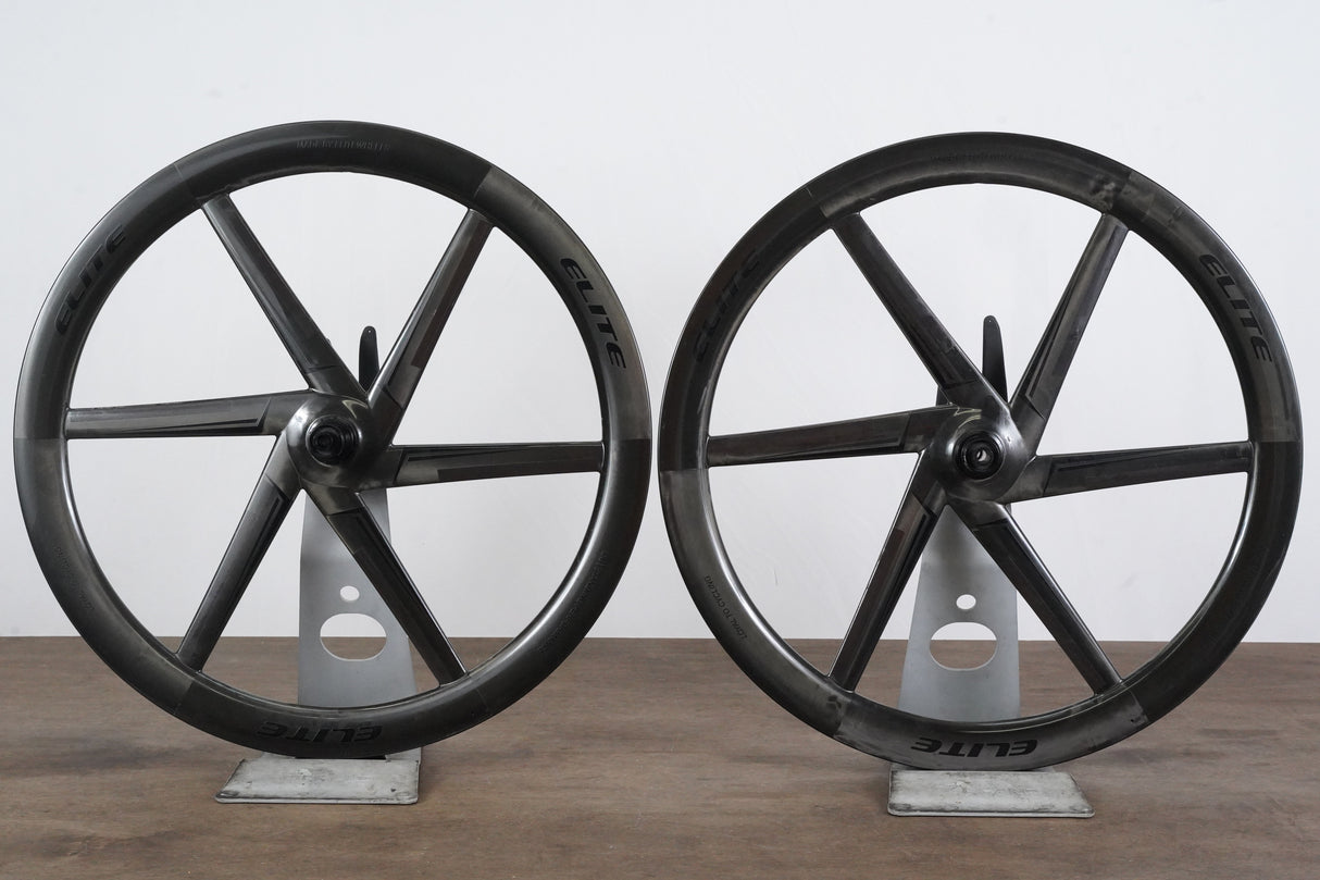 Elitewheels Velo Six Carbon Tubeless Clincher Disc Brake Wheelset 11 Speed Elite Wheels