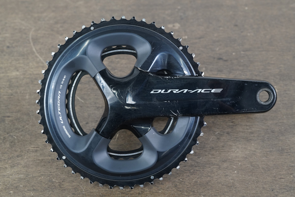 170mm 52/36T Shimano Dura-Ace FC-R9100 FC-R8000 11 Speed Crankset 9100 637g