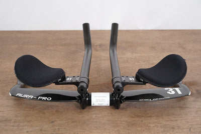 42cm 3T Aura Pro Carbon TT Triathlon Aero Base Bar + Extensions 31.8mm