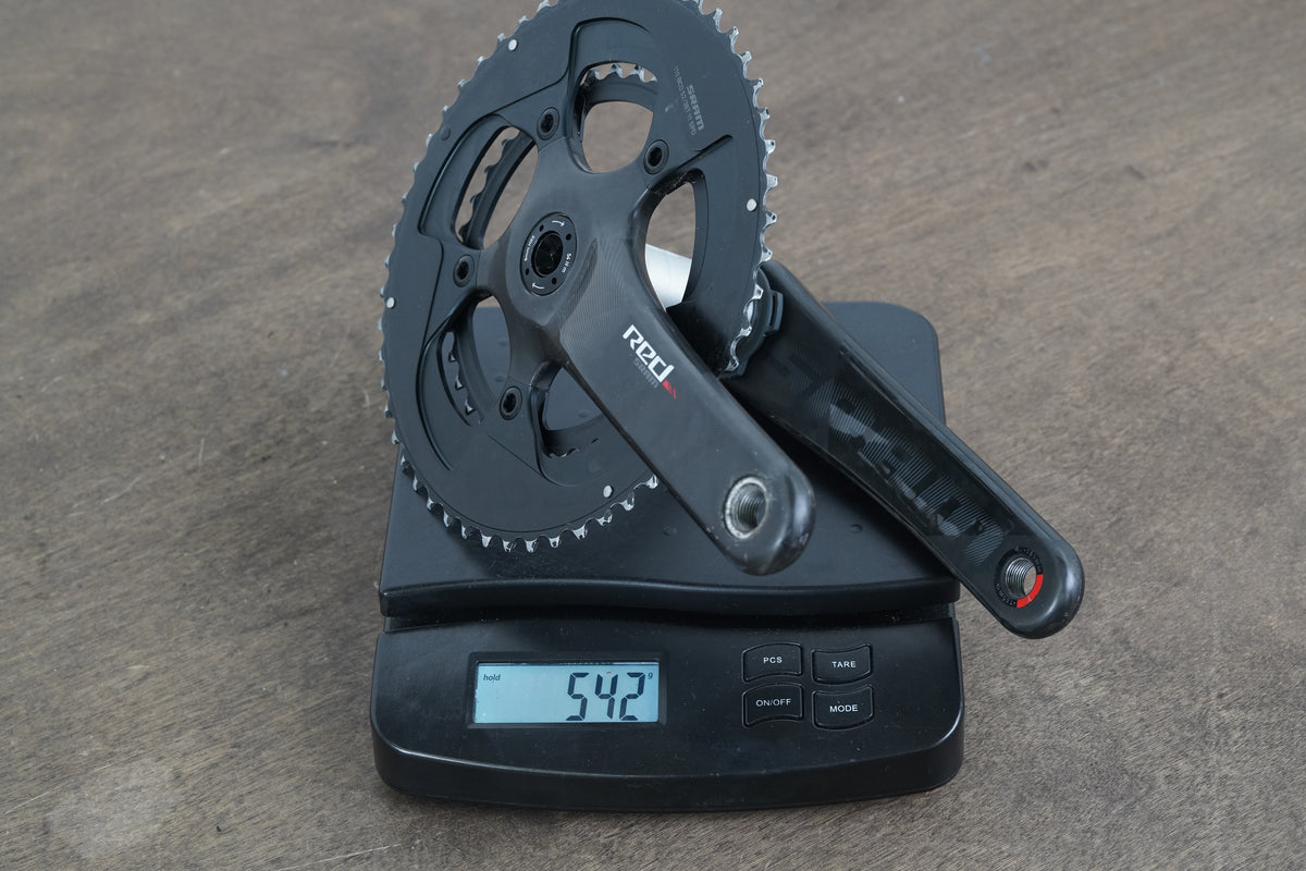 165mm 52/36T BB30 SRAM Red 22 Carbon Crankset 542g