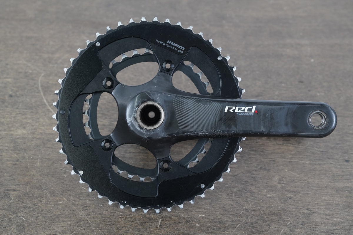 170mm 50/34T GXP SRAM Red 22 Carbon Crankset 579g