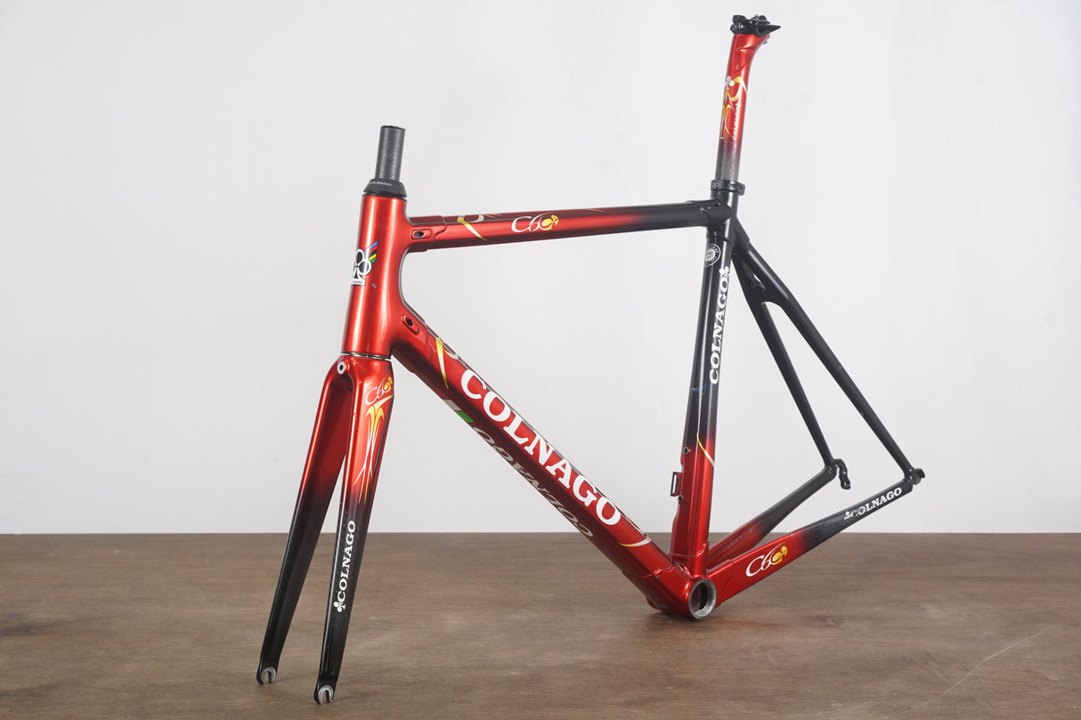 54s Colnago C60 Art Decor Carbon Rim Brake Road Frameset