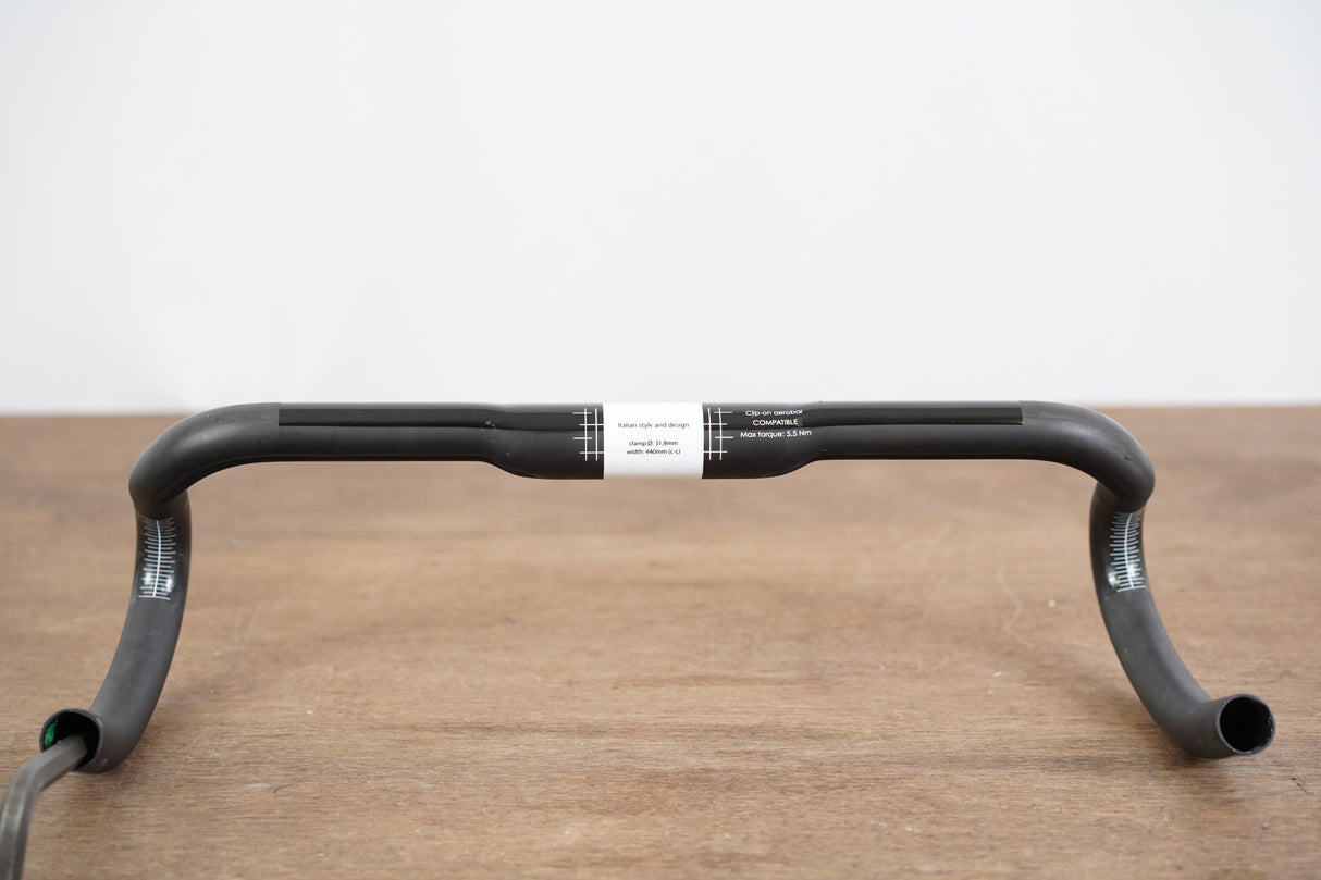 44cm 3T Ergonova Stealth Team Carbon Compact Road Handlebar 31.8mm