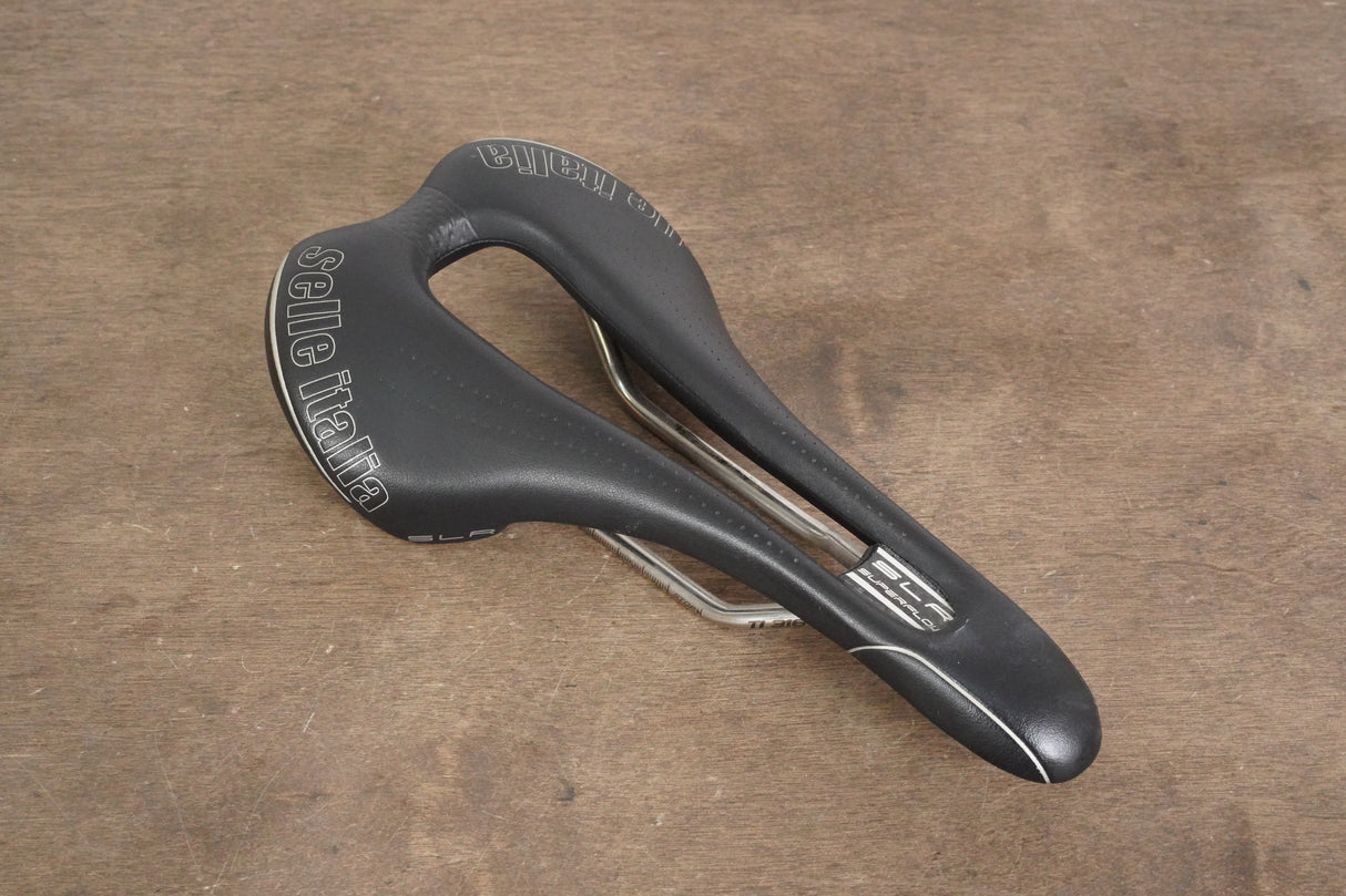 143mm Selle Italia SLR Superflow Titanium 316 Rail Road Saddle 183g