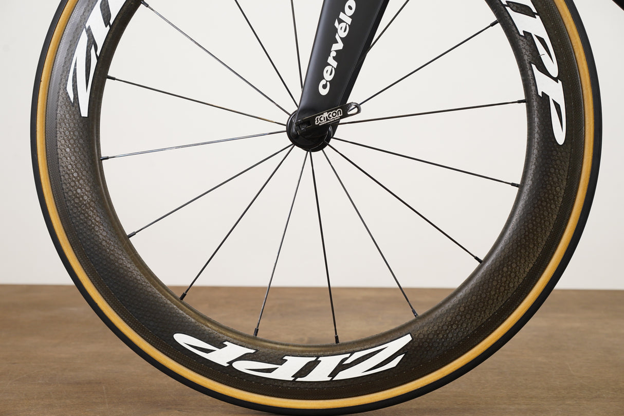 650C 45cm Cervelo P5 Dura-Ace 9070 Di2 Zipp 404 Carbon Triathlon Rim Brake Bike