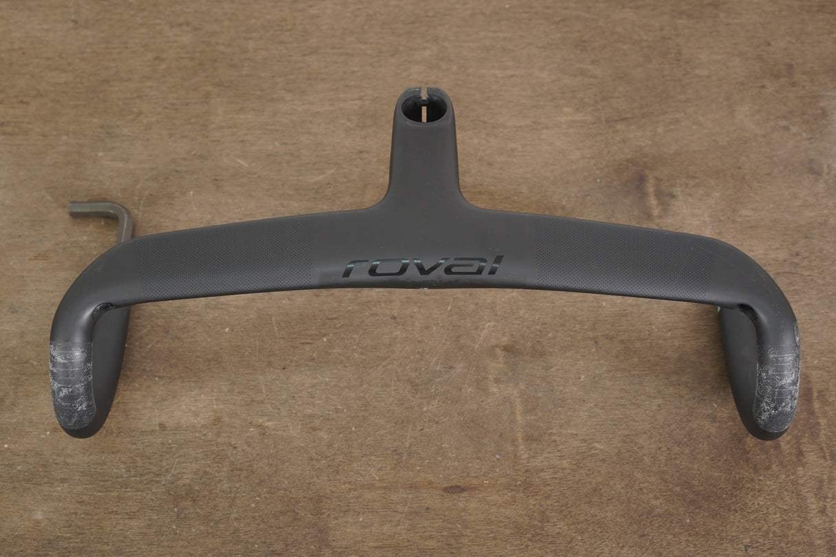 42cm 100mm Roval Rapide Carbon Integrated Barstem Handlebar 1 1/8"