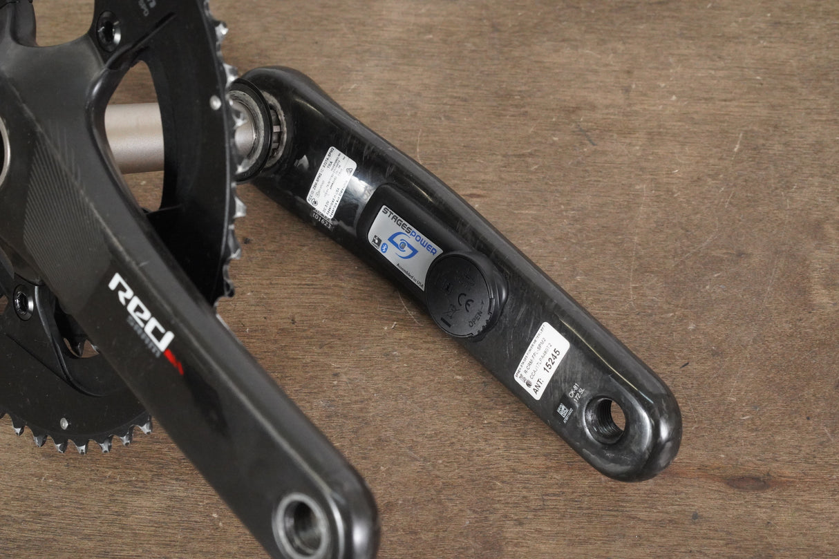 172.5mm 50/34T GXP SRAM Red 22 Stages Power Meter Carbon Crankset