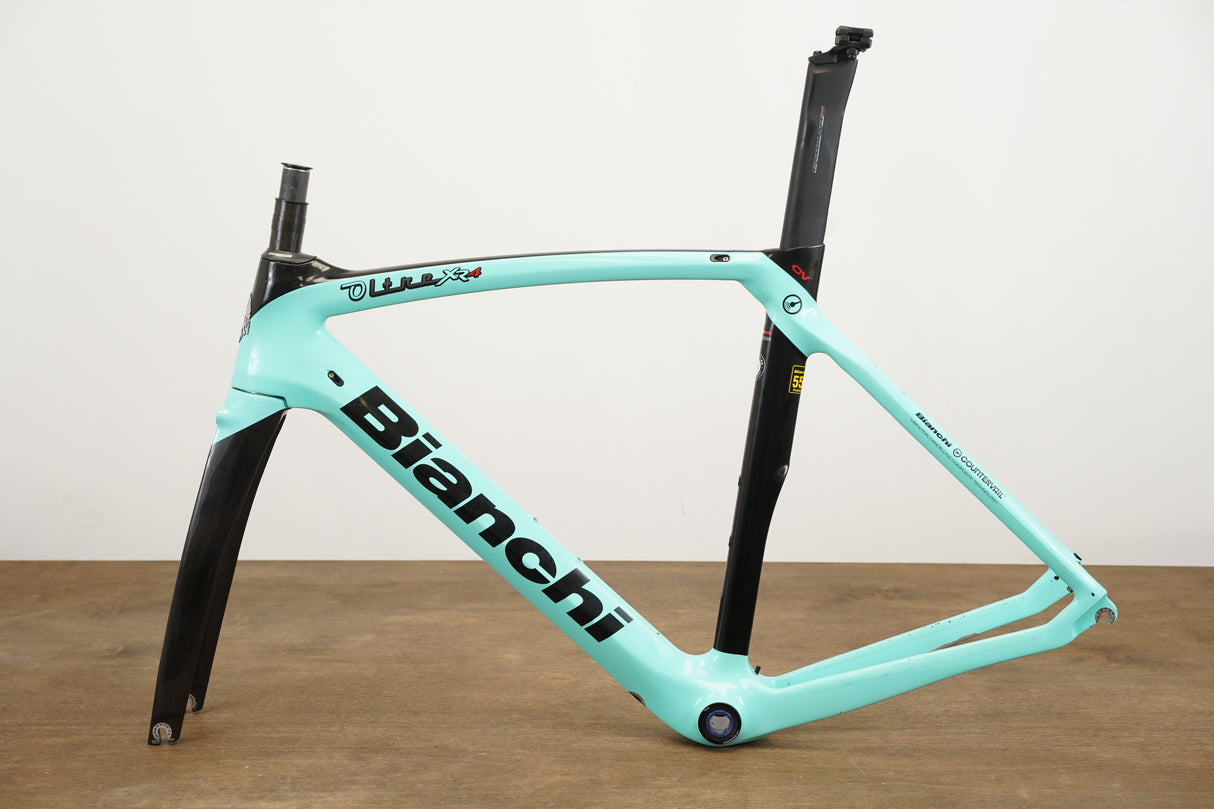 55cm Bianchi Oltre XR4 Carbon Aero Rim Brake Road Frameset