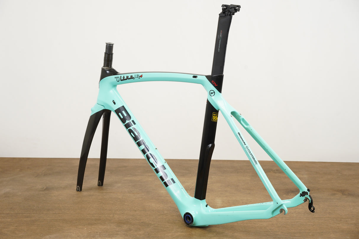 55cm Bianchi Oltre XR4 Carbon Aero Rim Brake Road Frameset