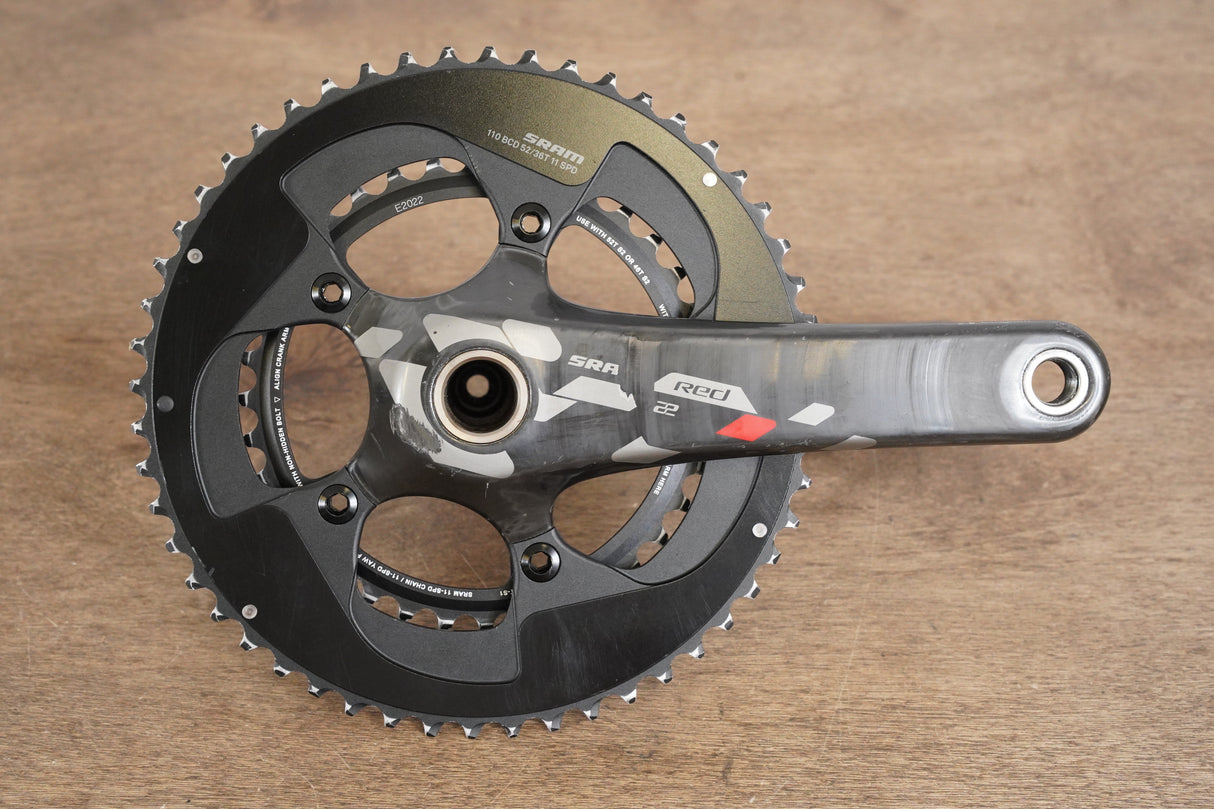 172.5mm 52/36T GXP SRAM Red 22 11 Speed Carbon Road Crankset