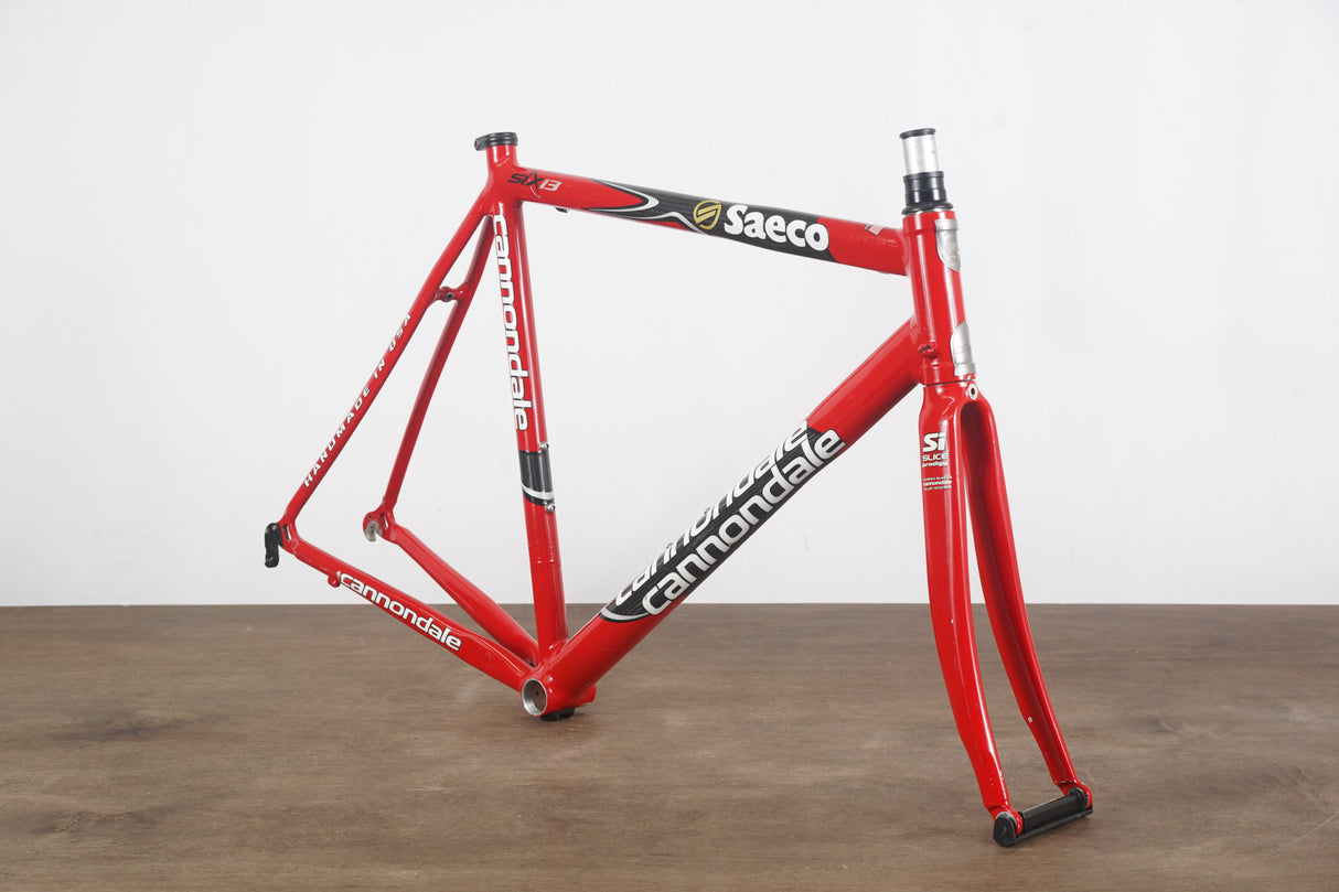 56cm Cannondale Six13 Saeco Edition Alloy Rim Brake Road Frameset Six 13