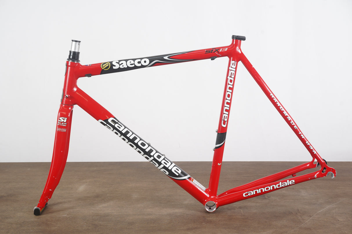 56cm Cannondale Six13 Saeco Edition Alloy Rim Brake Road Frameset Six 13