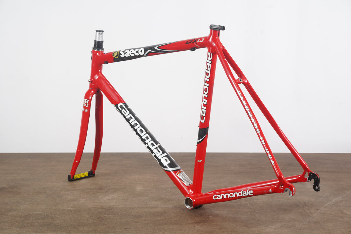 56cm Cannondale Six13 Saeco Edition Alloy Rim Brake Road Frameset Six 13