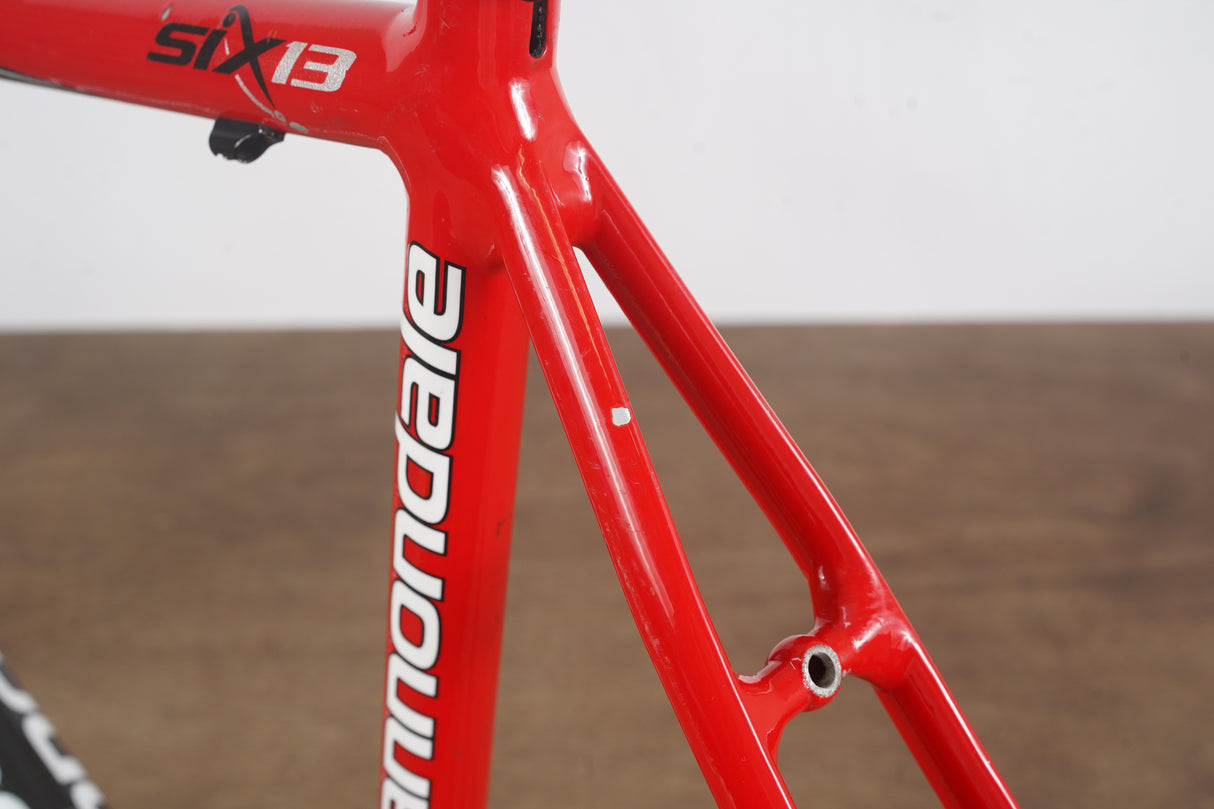 56cm Cannondale Six13 Saeco Edition Alloy Rim Brake Road Frameset Six 13