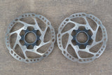 (2) 160mm Shimano SLX SM-RT64-S Center Lock Disc Brake Road CX MTB Rotor
