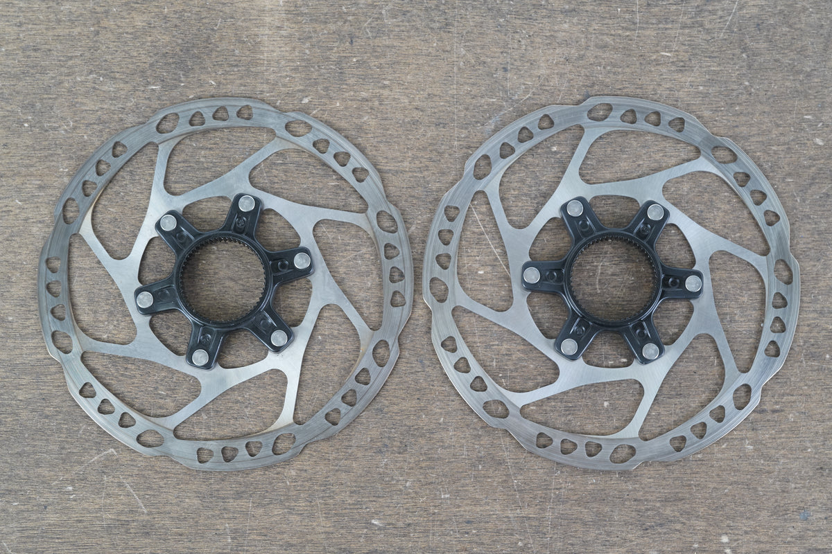(2) 160mm Shimano SLX SM-RT64-S Center Lock Disc Brake Road CX MTB Rotor