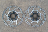 (2) 160mm Shimano SLX SM-RT64-S Center Lock Disc Brake Road CX MTB Rotor