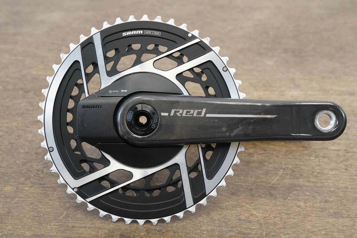 165mm 48/35T DUB SRAM Red AXS E1 Quarq 12 Speed Power Meter Crankset 575g