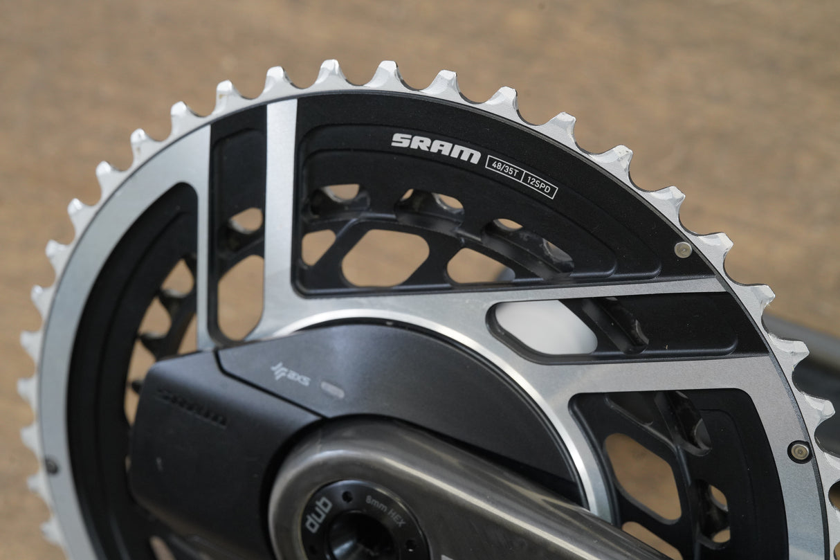 165mm 48/35T DUB SRAM Red AXS E1 Quarq 12 Speed Power Meter Crankset 575g