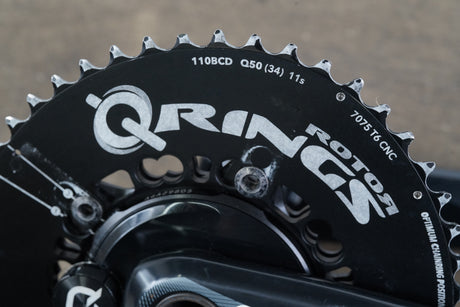 172.5mm 50/34T GXP Quarq DZero QRings Power Meter Road Crankset 743g