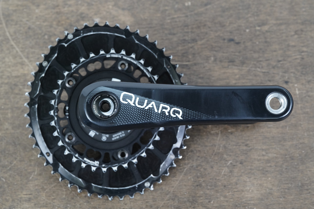 172.5mm 50/34T GXP Quarq DZero QRings Power Meter Road Crankset 743g
