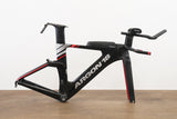 *Damaged* 2020 XS Argon 18 E-119 Carbon Rim Brake TT Triathlon Frameset + Cockpit