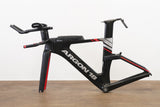 *Damaged* 2020 XS Argon 18 E-119 Carbon Rim Brake TT Triathlon Frameset + Cockpit