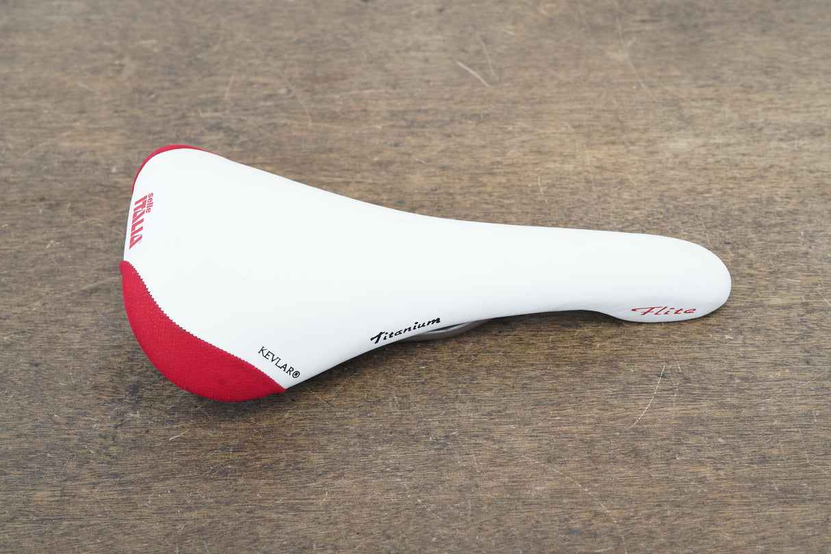 NOS 140mm Selle Italia Flite Titanium Rail Road Saddle 227g