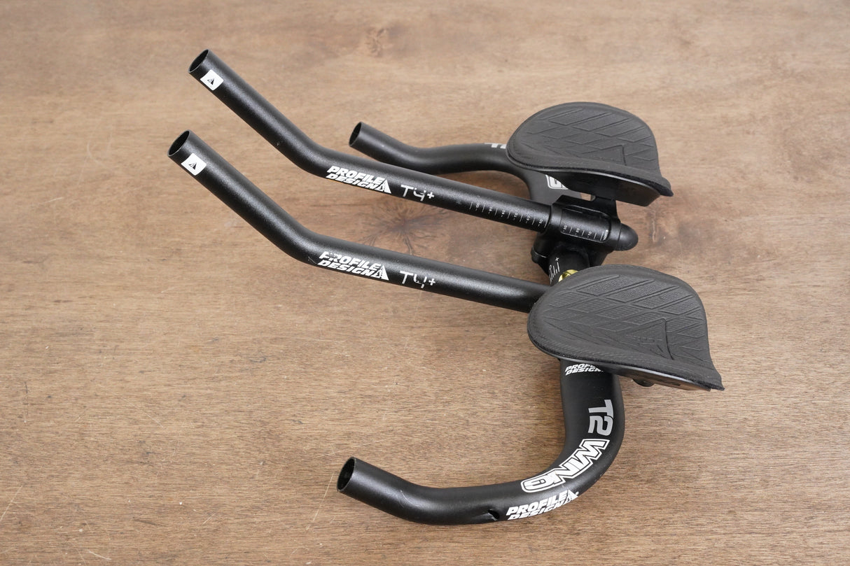 41cm Profile Design T2 Wing Alloy Basebar + T4+ Extensions TT Triathlon Handlebar