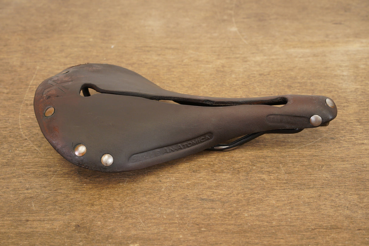 170mm Selle Anatomica X Leather Road Saddle 530g