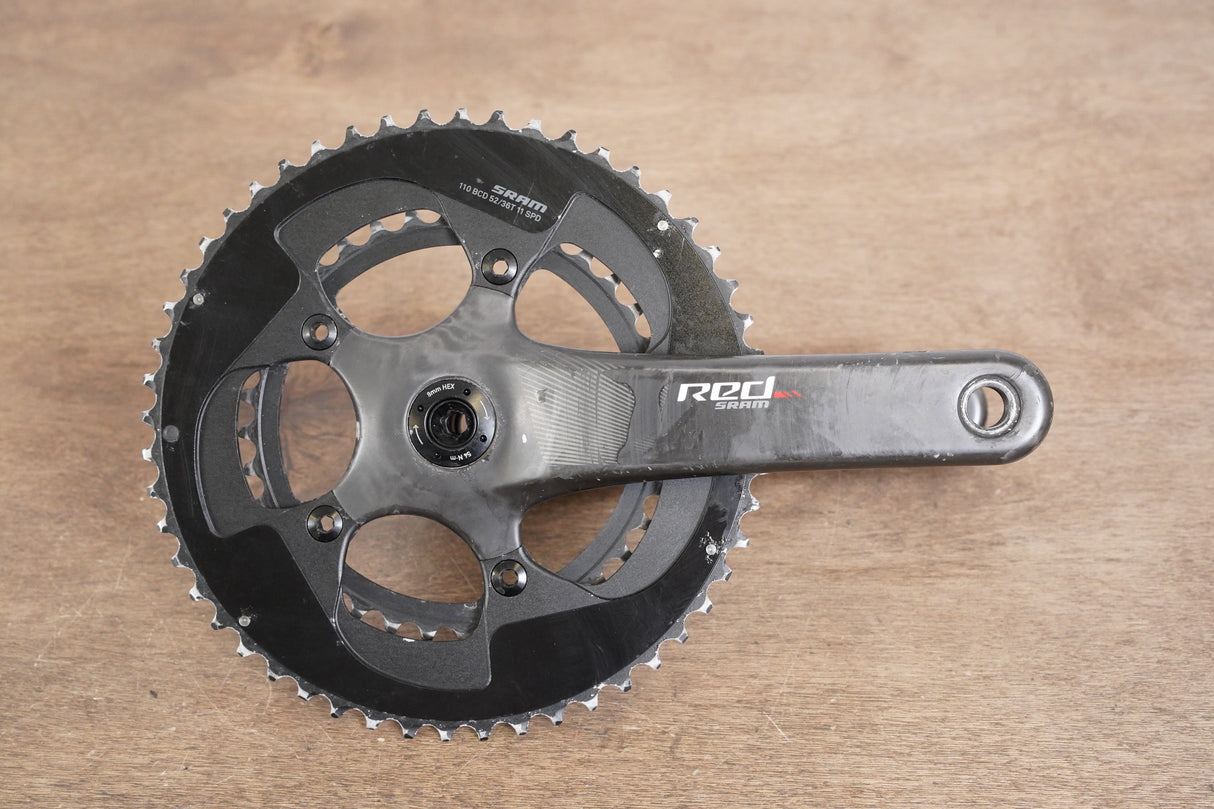 175mm 52/36T BB30 SRAM Red 22 Carbon Crankset