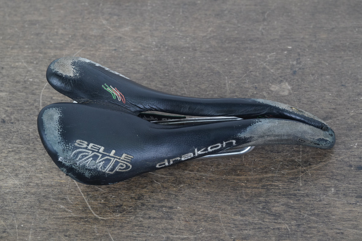 135mm Selle SMP Drakon Stainless Steel Rail Road Saddle 324g