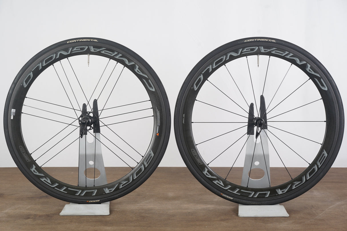 Campagnolo Bora Ultra 50 Carbon Clincher Rim Brake Wheelset Campagnolo 11 Speed