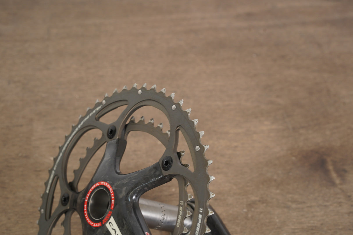 172.5mm 53/39T Campagnolo Super Record Titanium 11 Speed Carbon Crankset