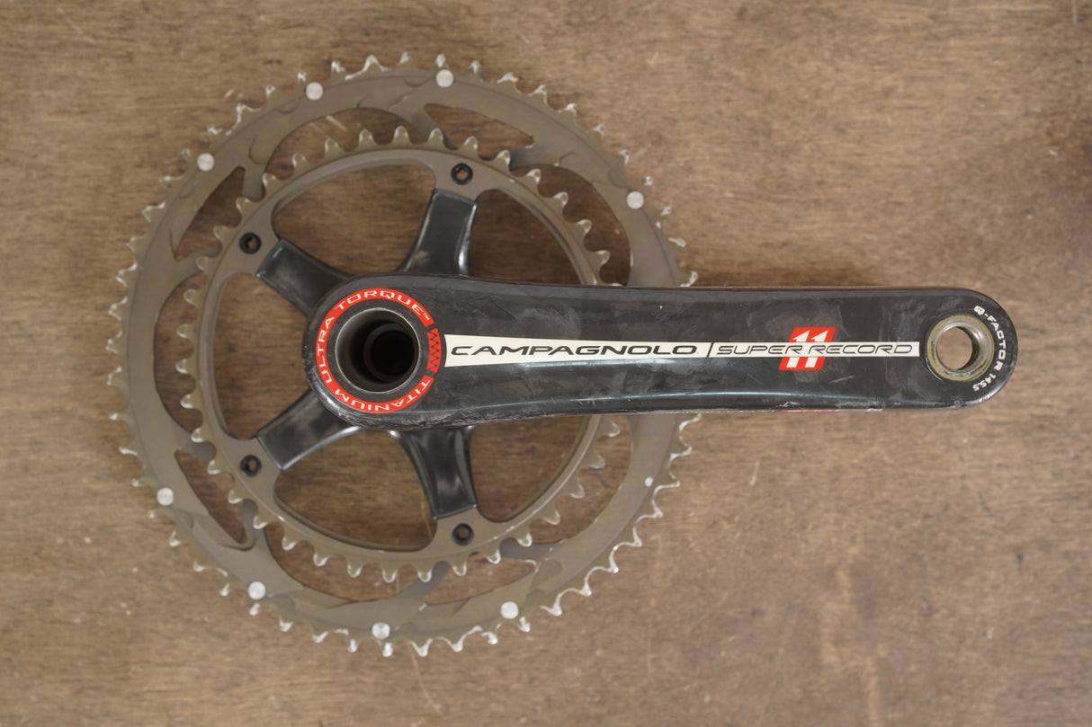 172.5mm 53/39T Campagnolo Super Record Titanium 11 Speed Carbon Crankset