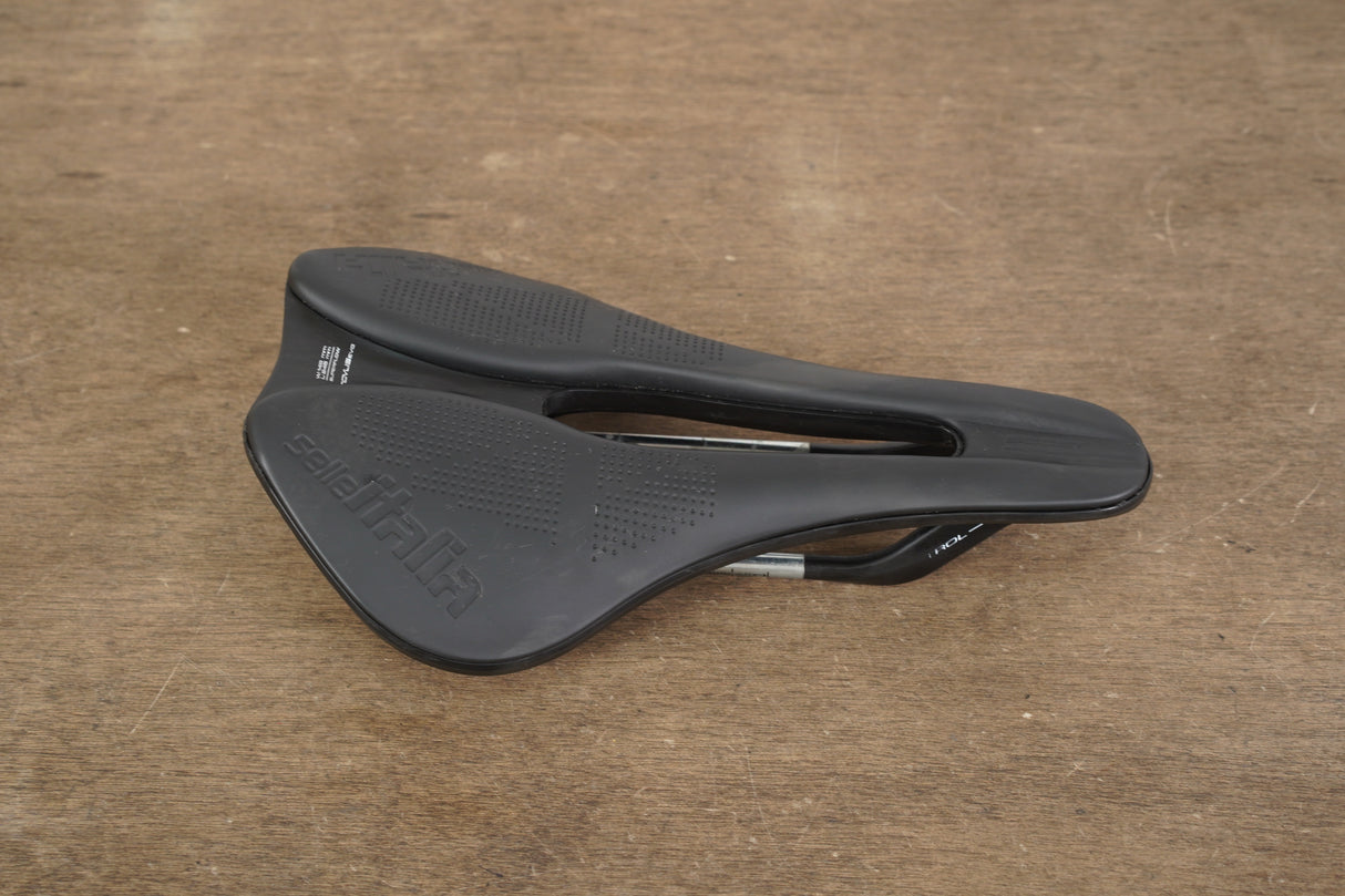 145mm Selle Italia Novus Boost Evo Kit FeC Alloy Superflow Road Bike Saddle 249g