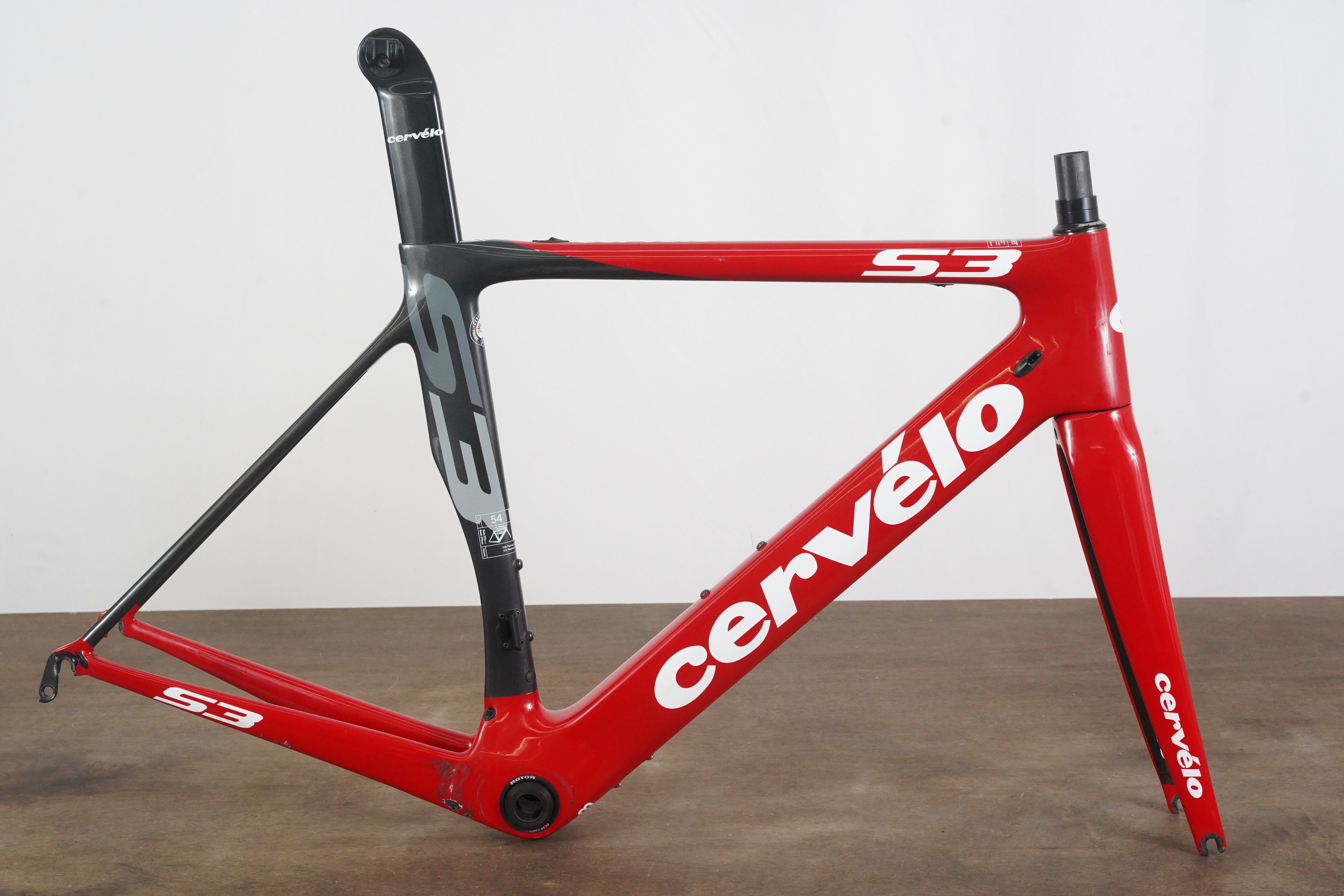 54cm Cervelo S3 Carbon Rim Brake Road Frameset – Elevate Cycling