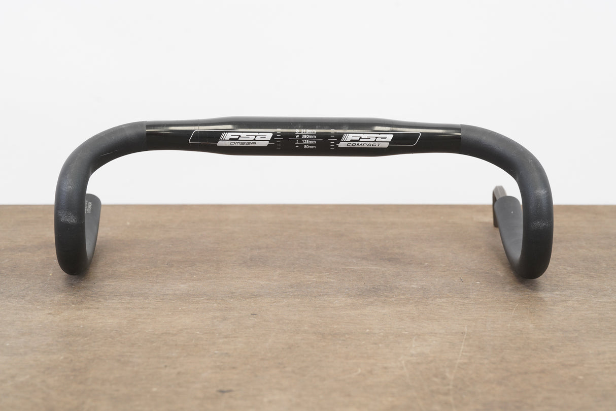 38cm FSA Omega Alloy Compact Road Handlebar 31.8mm