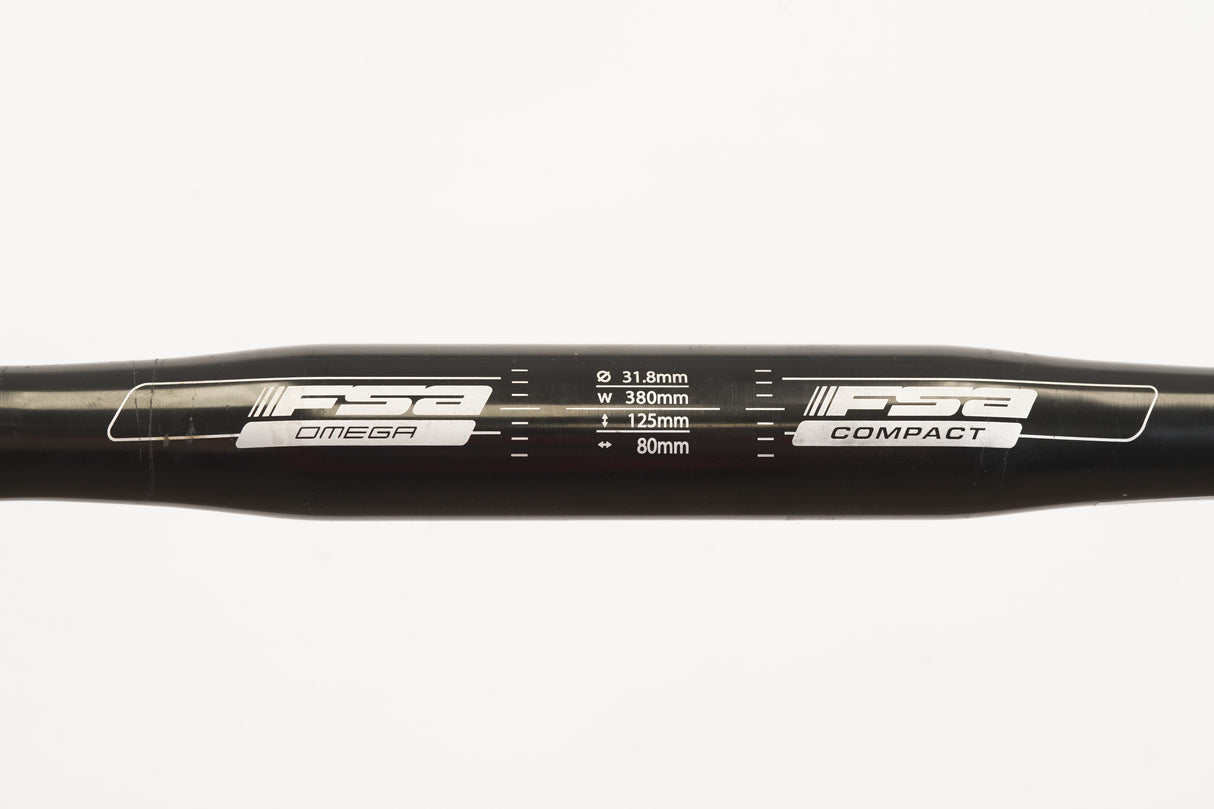 38cm FSA Omega Alloy Compact Road Handlebar 31.8mm