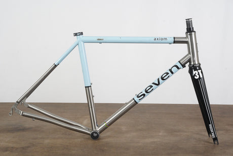 M (Medium) Seven Axiom S 3T Titanium Rim Brake Road Frameset