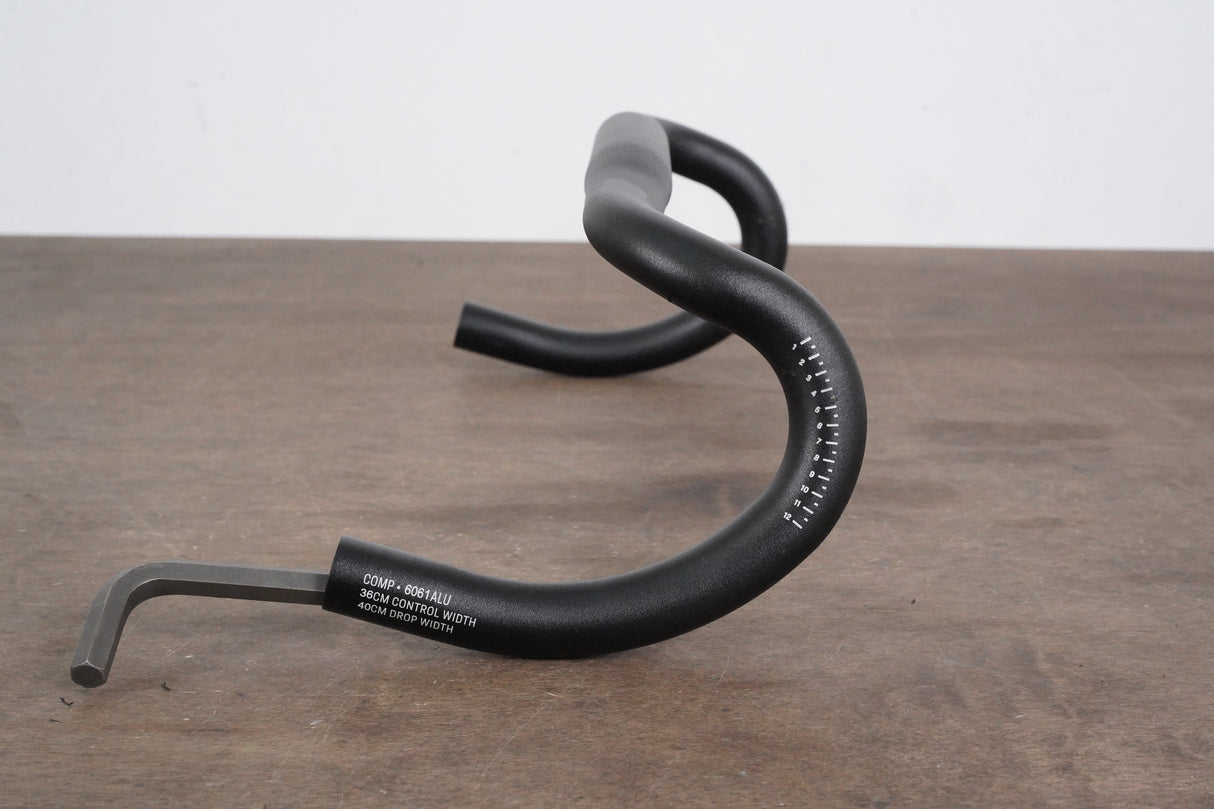 36cm Alloy Compact Flared Road CX Gravel Handlebar 31.8mm