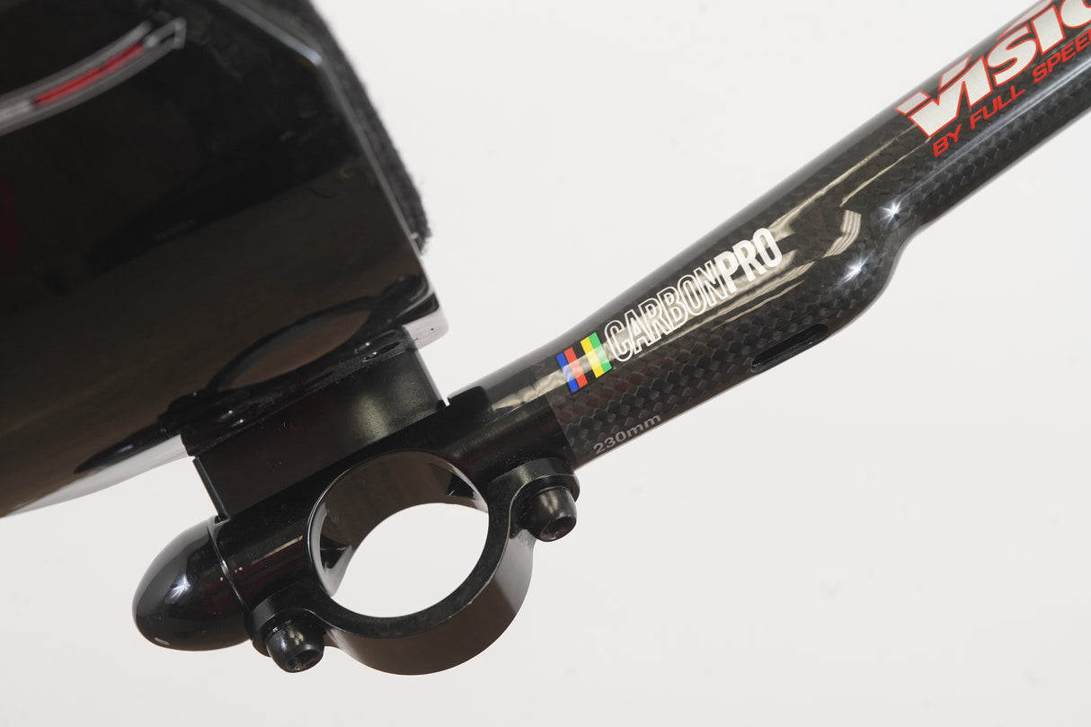 Vision Carbon Pro Carbon Extensions TT Triathlon Handlebar + Pads