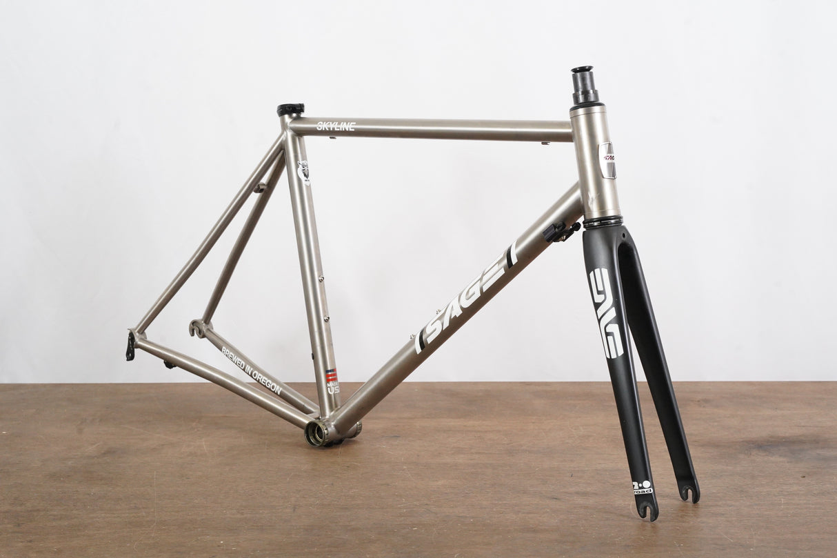 56cm Sage Skyline ENVE Titanium Rim Brake Road Frameset