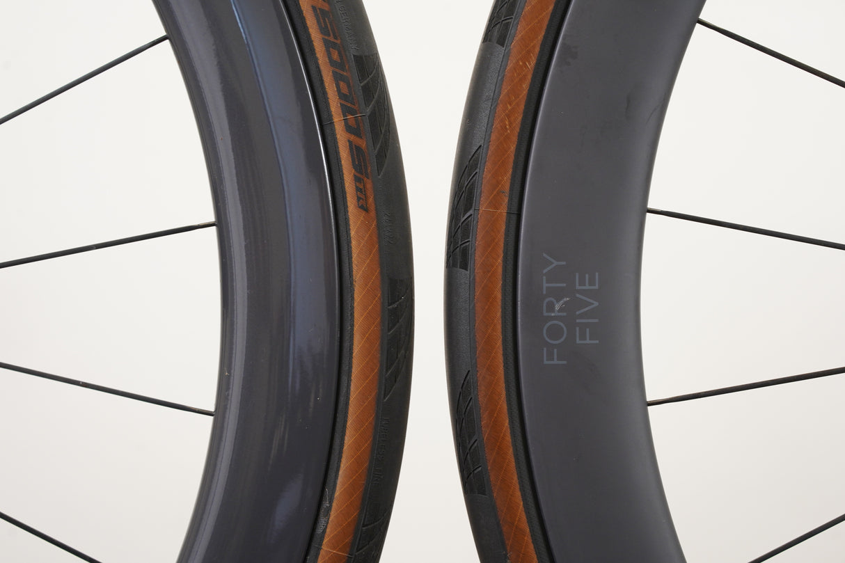 Black Inc. Fourty Five 45 Carbon Tubeless Clincher Disc Brake Wheelset 11 Speed