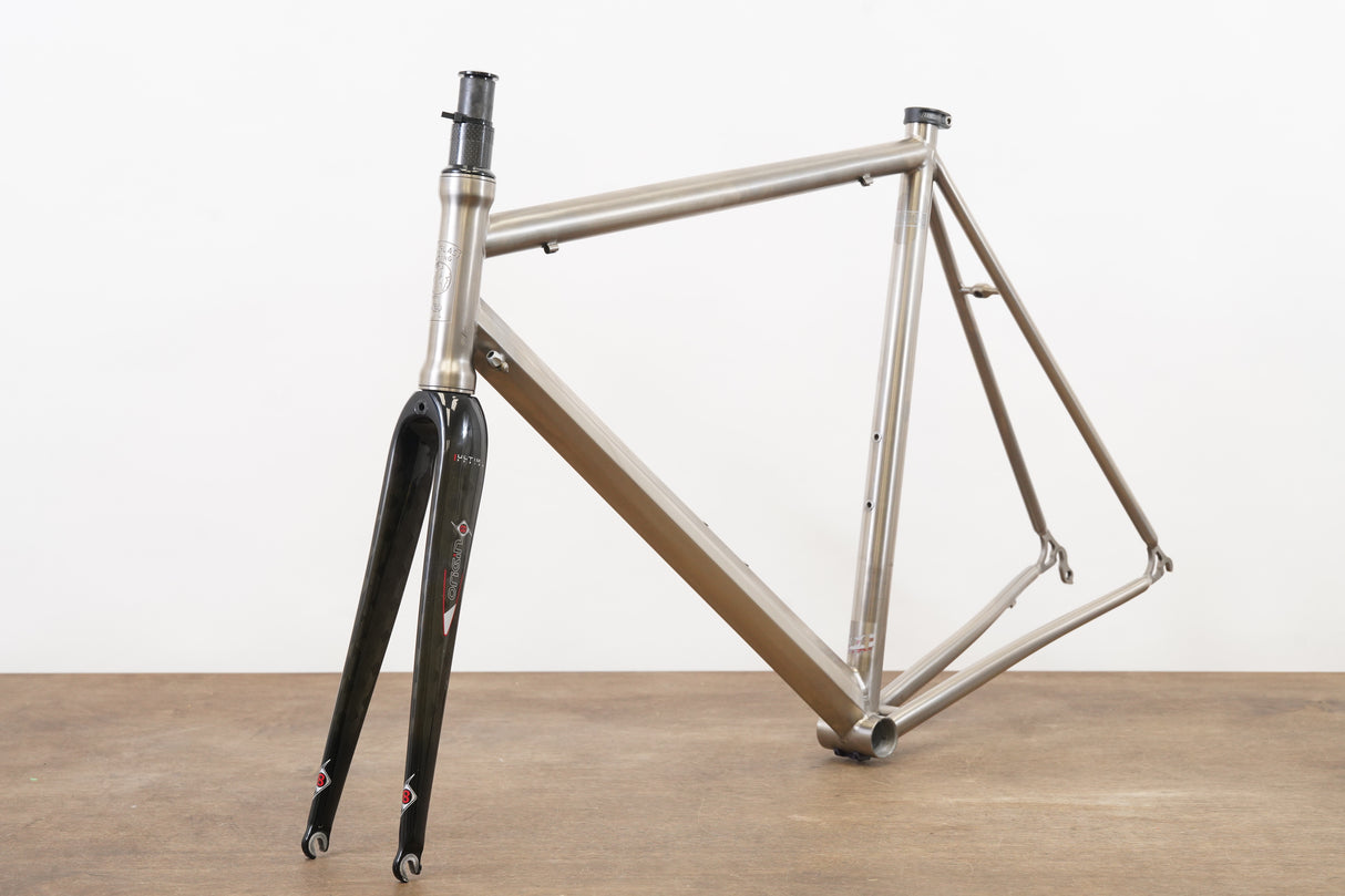 58cm Douglas Racing Titanium Rim Brake Road Frameset