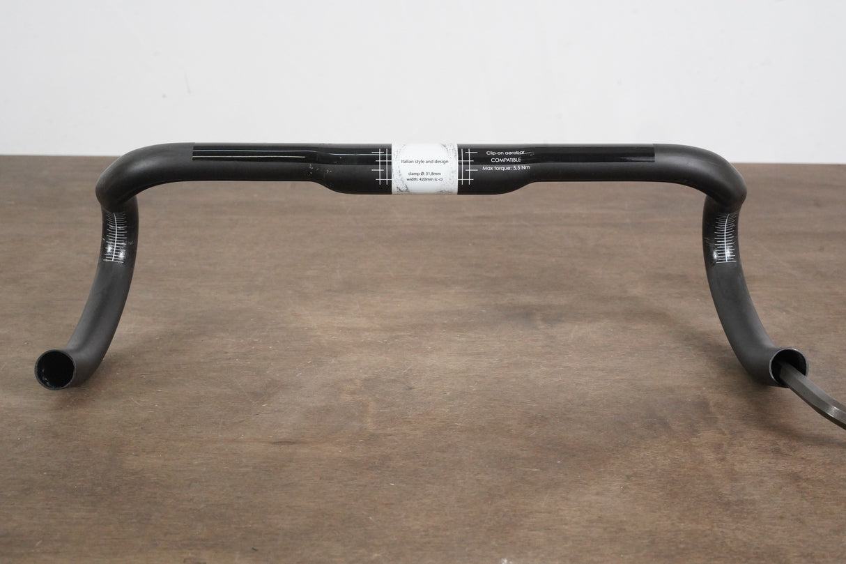 42cm 3T Ergonova Team Stealth Carbon Compact Road Handlebar 31.8mm