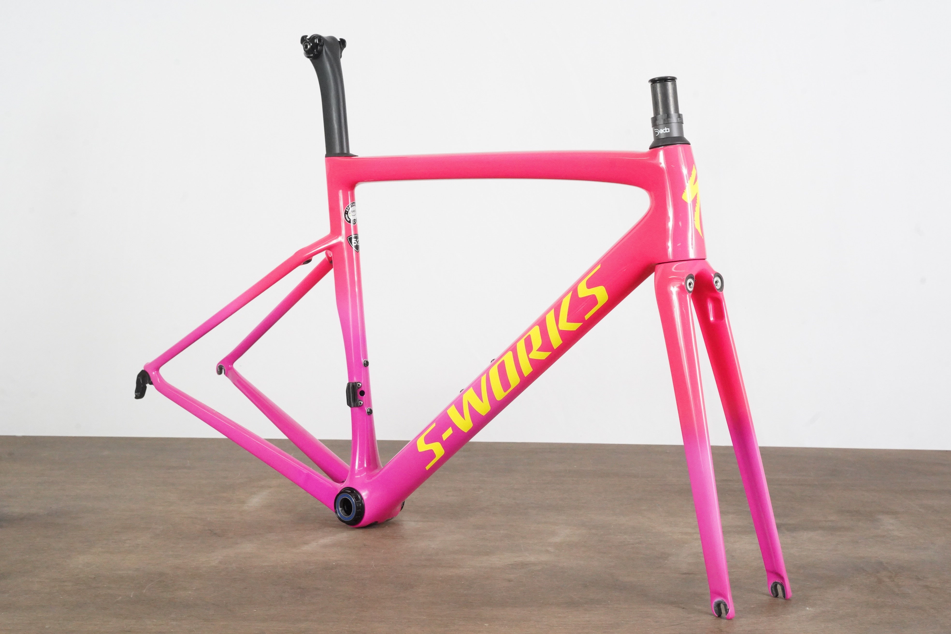 52cm Specialized S-WORKS Tarmac SL6 Acid Pink Carbon Rim