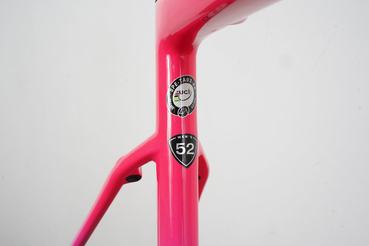 52cm Specialized S-WORKS Tarmac SL6 Acid Pink Carbon Rim Brake Road Frameset